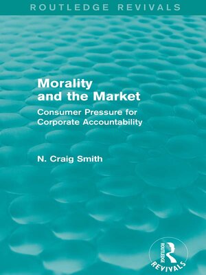 cover image of Morality and the Market (Routledge Revivals)